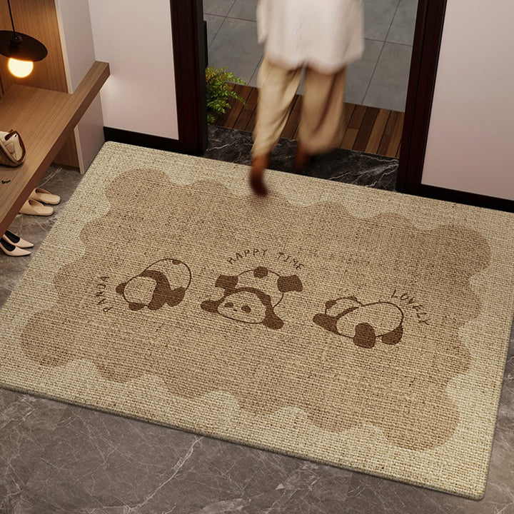 Playful Panda Welcome Mat