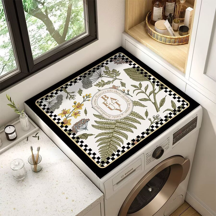 Decorative Floral Laundry Room Counter Mat Stornfield