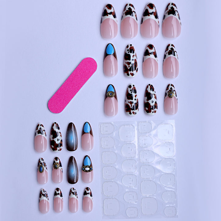 Artful Stiletto Fingernails with Unique Accents Stornfield