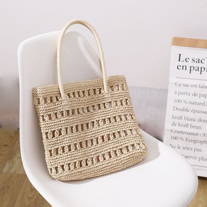 Stylish rattan shopper bag Stornfield