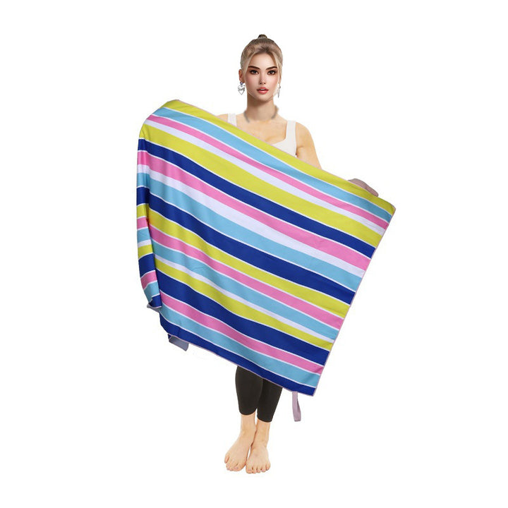 Women's beach towel with colorful flamingo design Stornfield