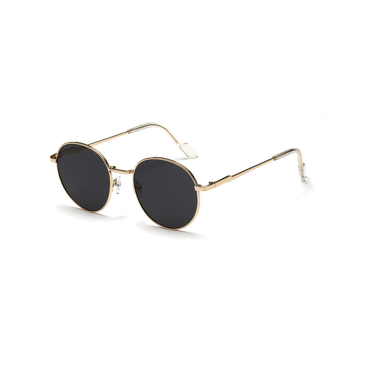 Women round sunglasses with luxurious metal frame and UV protection Stornfield