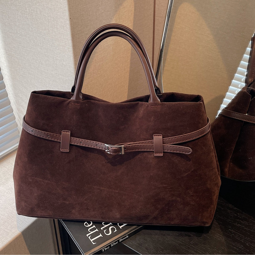 Elegant Suede Tote Bag