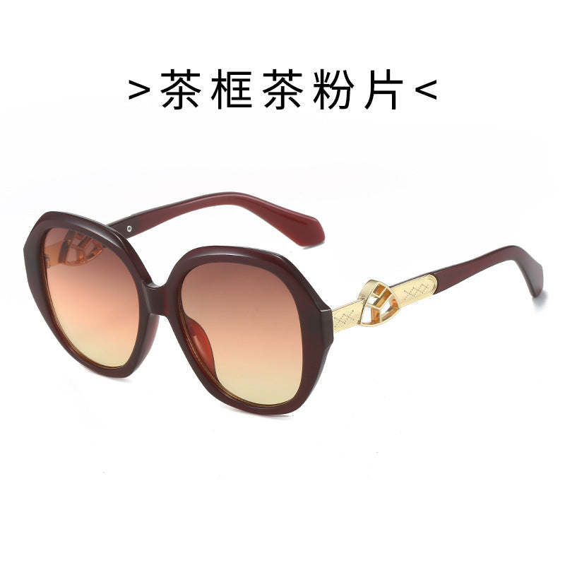 Women's Oversized Sunglasses with Golden Accents Stornfield