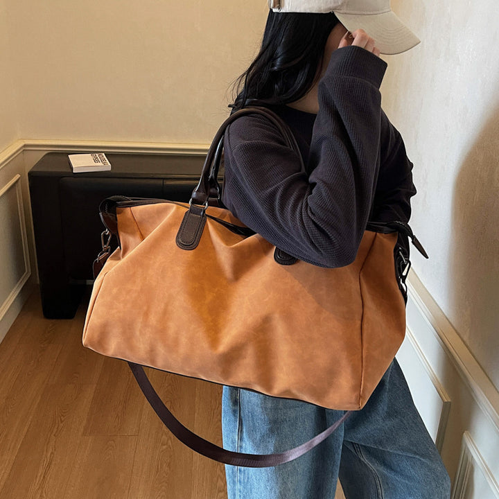 Durable Leather Travel Duffle Bag Stornfield