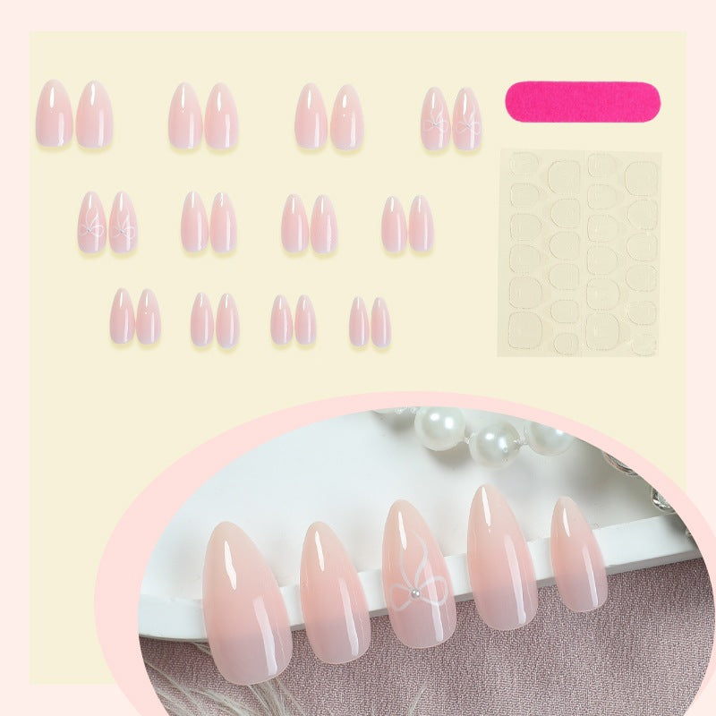 Elegant artificial nails with delicate patterns Stornfield