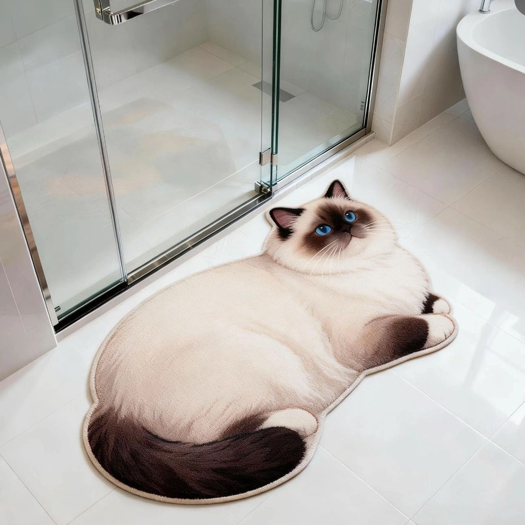 Cat-Shaped Bath Mat Stornfield