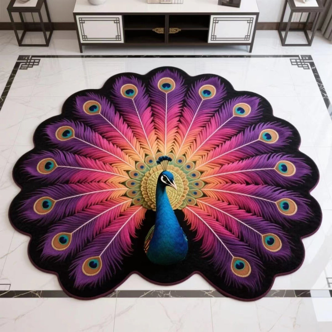 Floral Shaped Area Rug