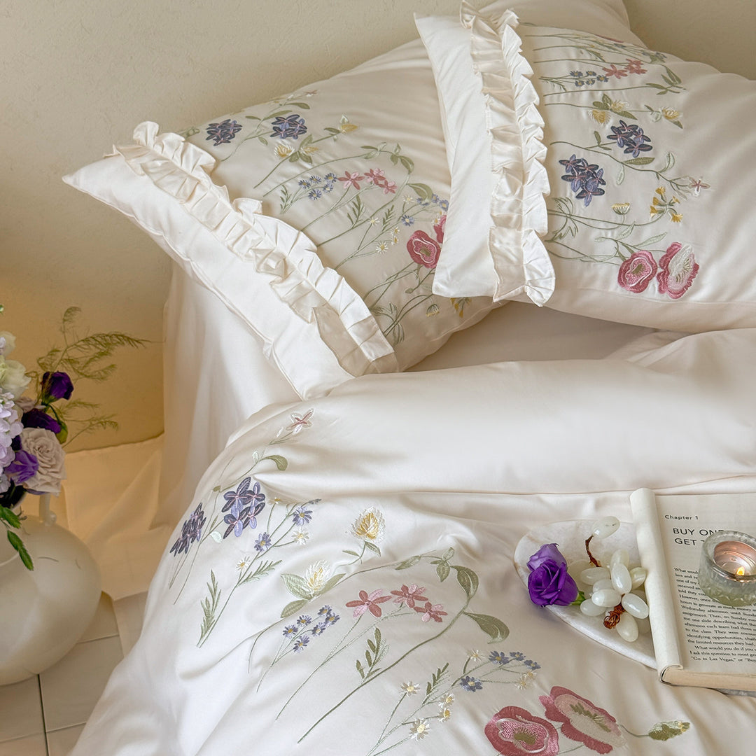 Floral Embroidered Comforter Set Stornfield