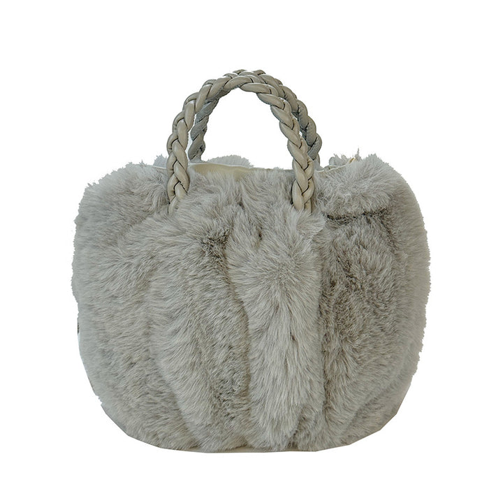 Plush Faux Fur Tote Bag