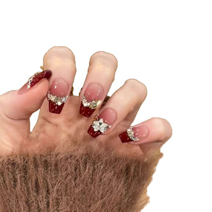 Decorative Rhinestone-Embellished Nail Art Stornfield