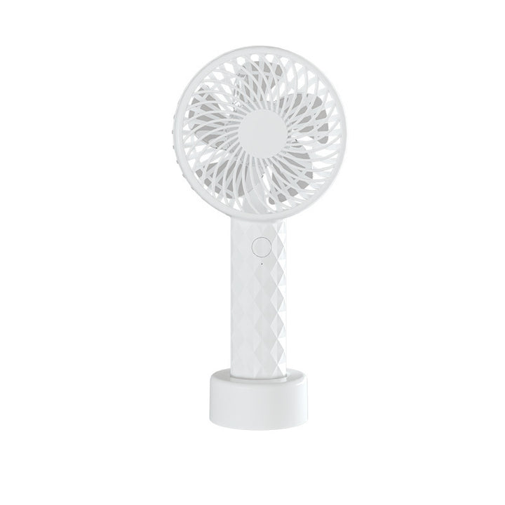 Women's Portable Mini Hand Fan with Ergonomic Grip and USB Charging Function Stornfield