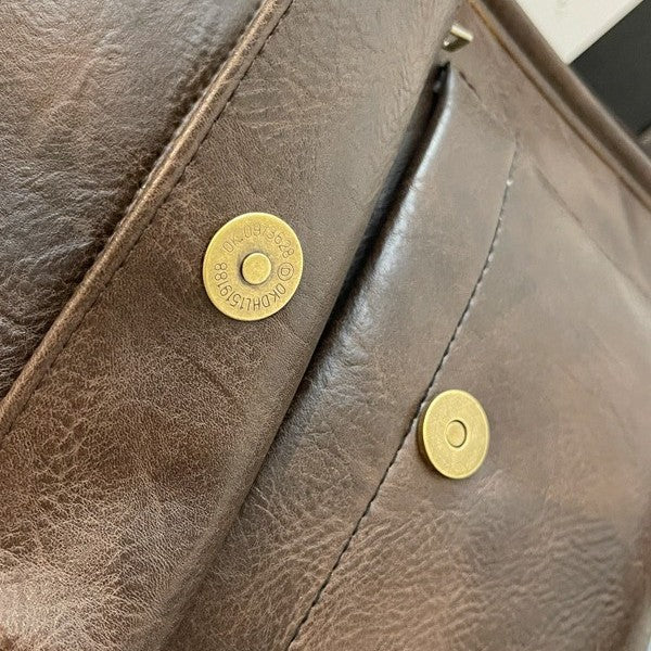 Versatile Leather Weekender Duffel