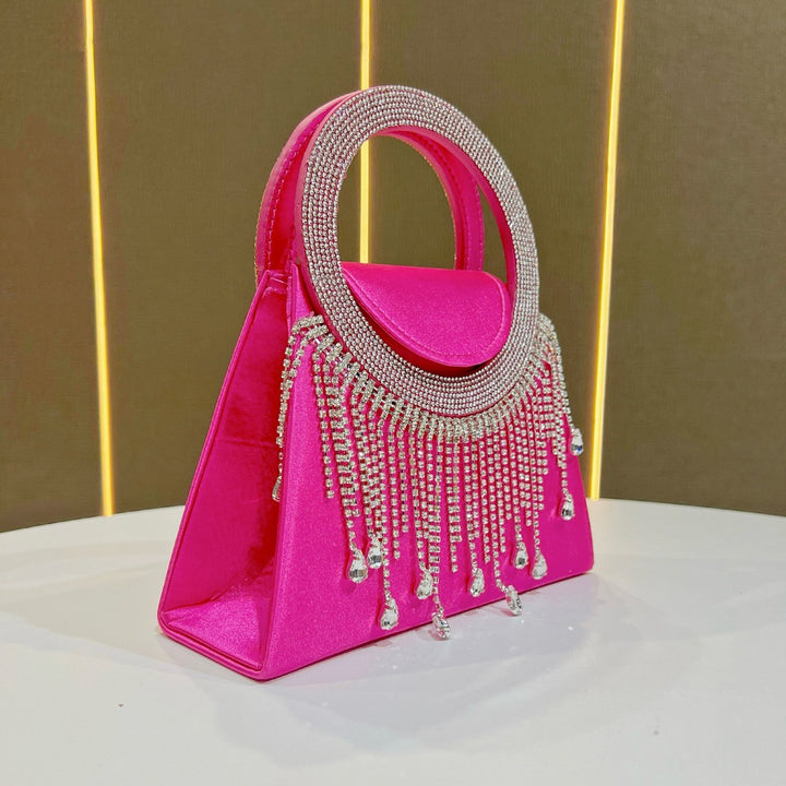 Crystal-Handled Evening Handbag