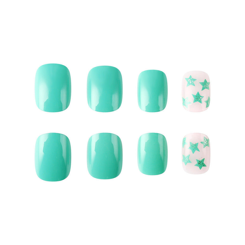 Star-Embellished Gel Nail Art Stornfield