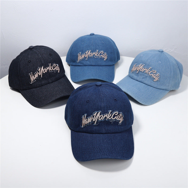 Women's Distressed Denim Baseball Cap Stornfield 1784083711