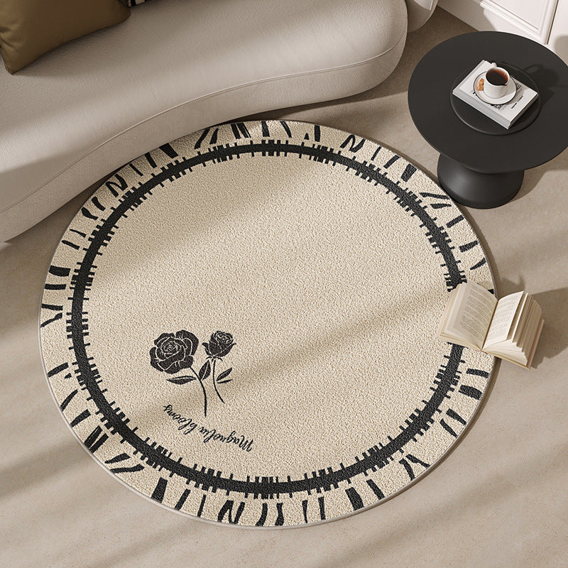 Round Motivational Area Rug Stornfield