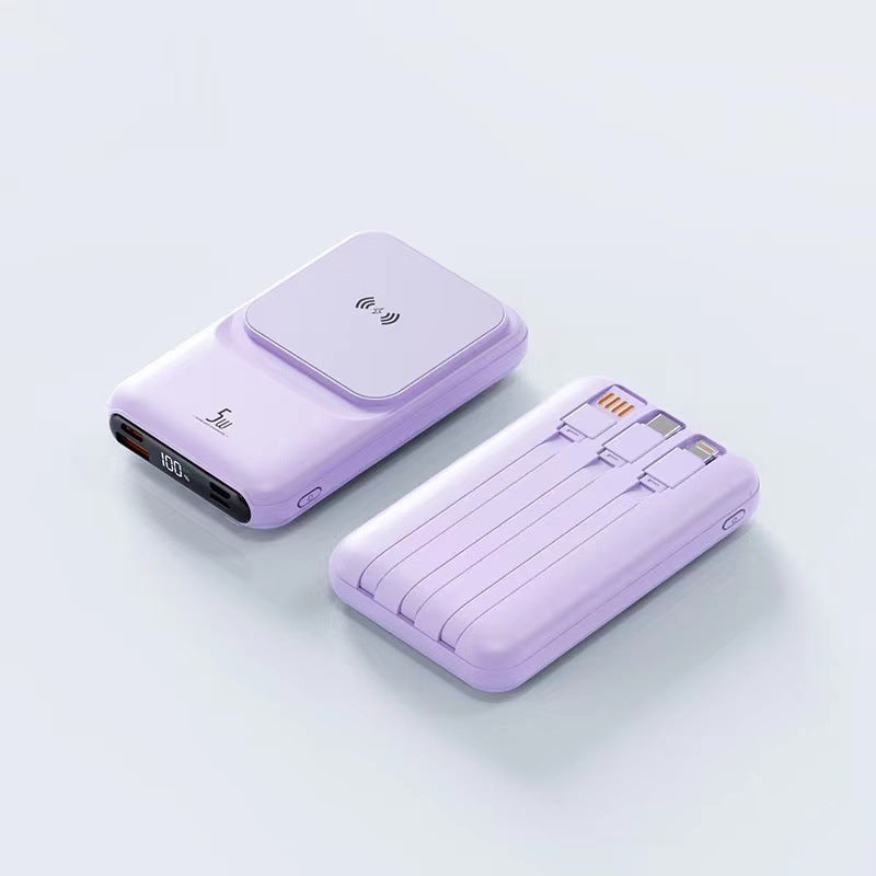 Portable Wireless Charger with Integrated Multi-Charging Station Stornfield