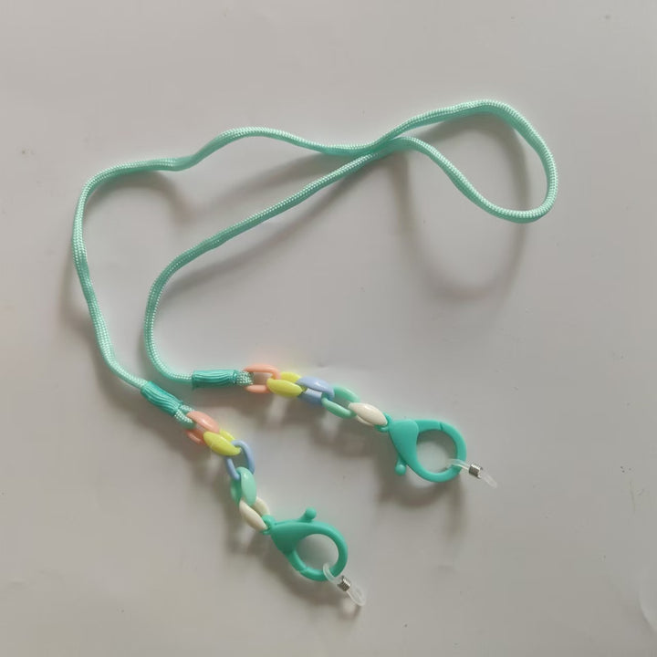 Glasses holder chain with Colorful beads and sturdy clips Stornfield
