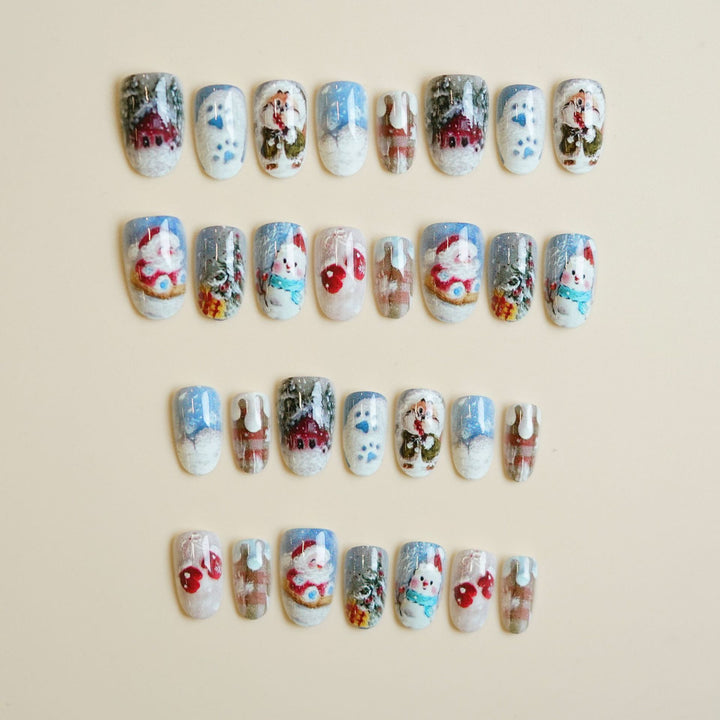 Artistic Press-On Nail Set Stornfield