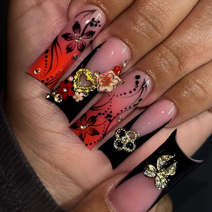 Artistic 3D Nail Art Enhancements Stornfield
