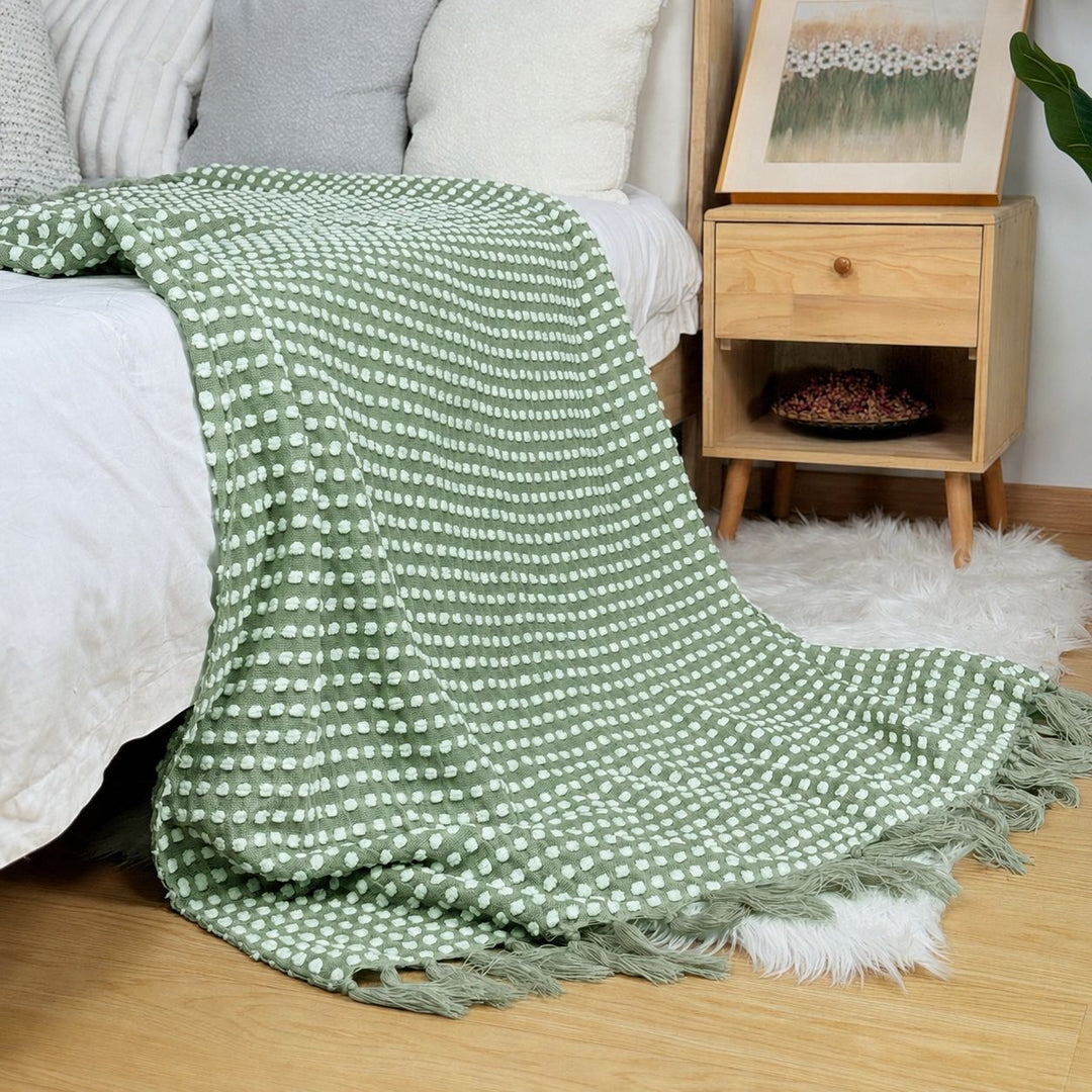 Cozy Textured Throw Blanket