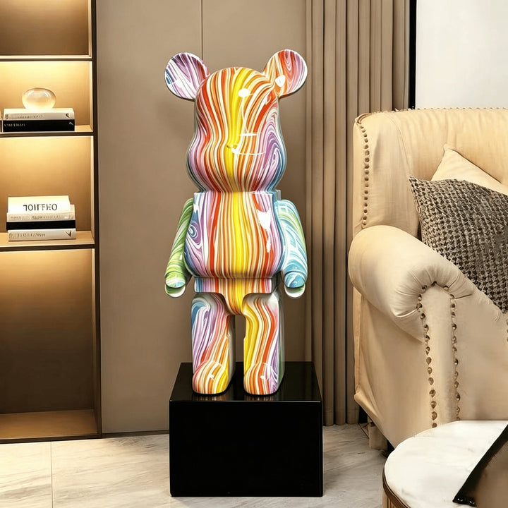 Artistic Bear Figurine for Indoor Home Display
