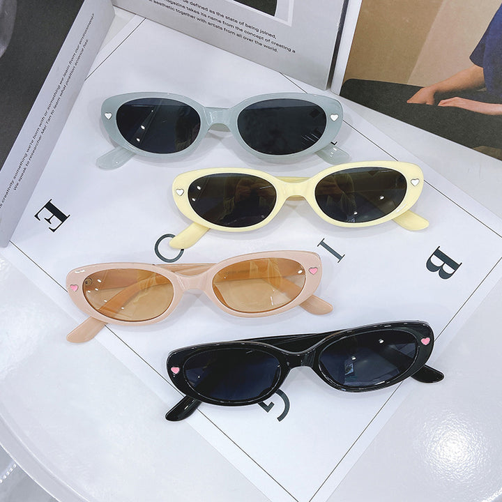 Fashionable Cat-Eye Sunglasses with Hearts Stornfield