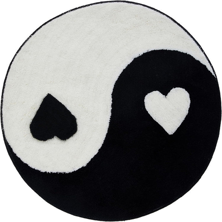 Playful Round Pool-Themed Rug