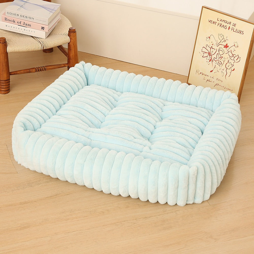 Women Plush Pet Bed with High Edge Stornfield