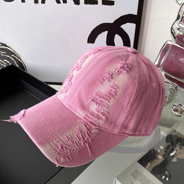 Unisex Distressed Denim Cap Stornfield