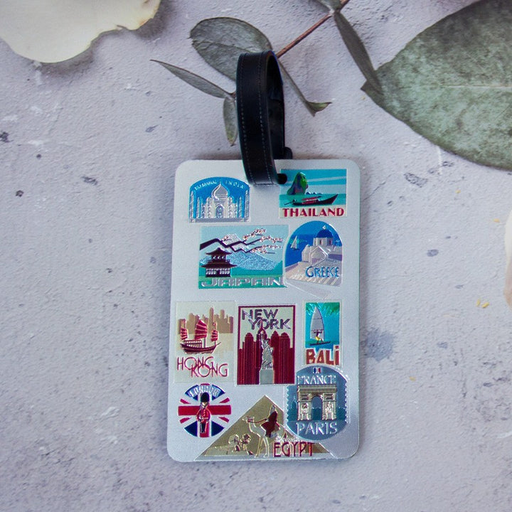 Whimsical Heart Balloon Luggage Tag Stornfield