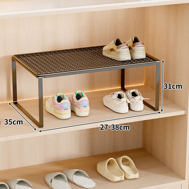 Adjustable Expandable Metal Shoe Shelf Organizer