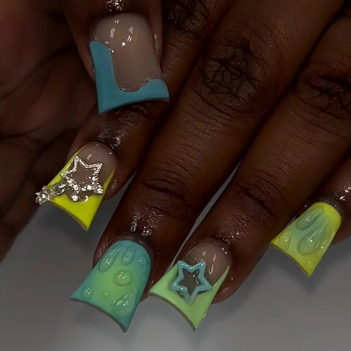 Decorative Star-Embellished Nail Art Stornfield