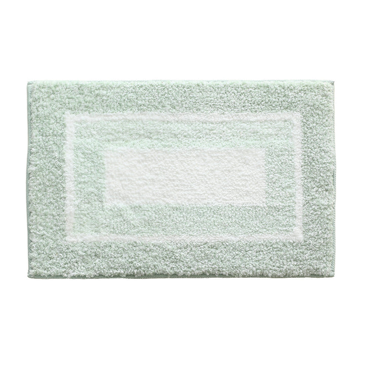 Soft Bath Mat with Striped High-Pile Surface