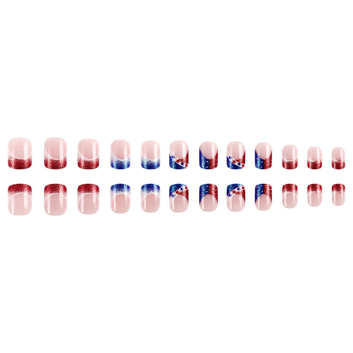 Patriotic Themed Acrylic Press-On Nails Stornfield