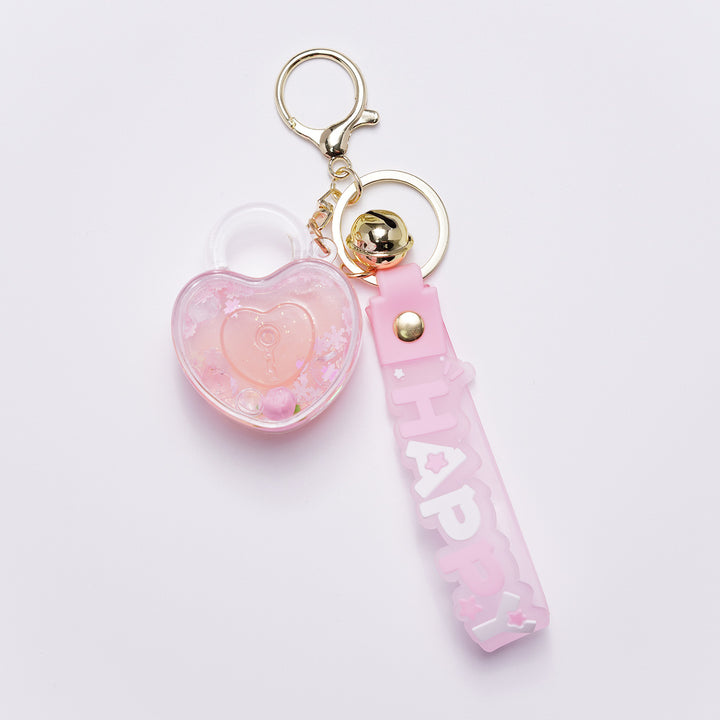 Ladies Creative Keychain with Heart Motif Bowlift