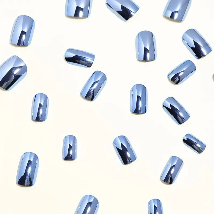 Metallic Finish Press-On Nail Set Stornfield