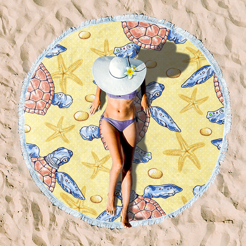 Rundstrand towel with unique sunset design Stornfield