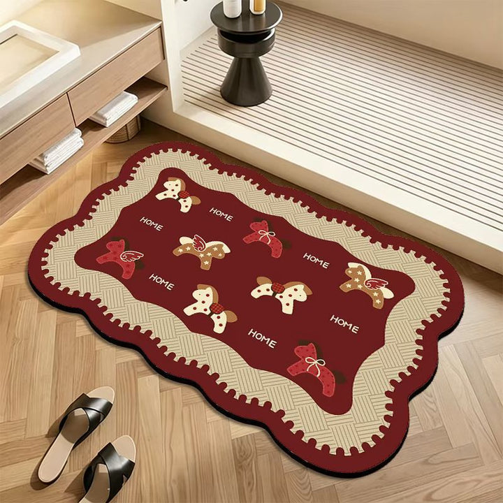 Decorative Plush Bath Mat