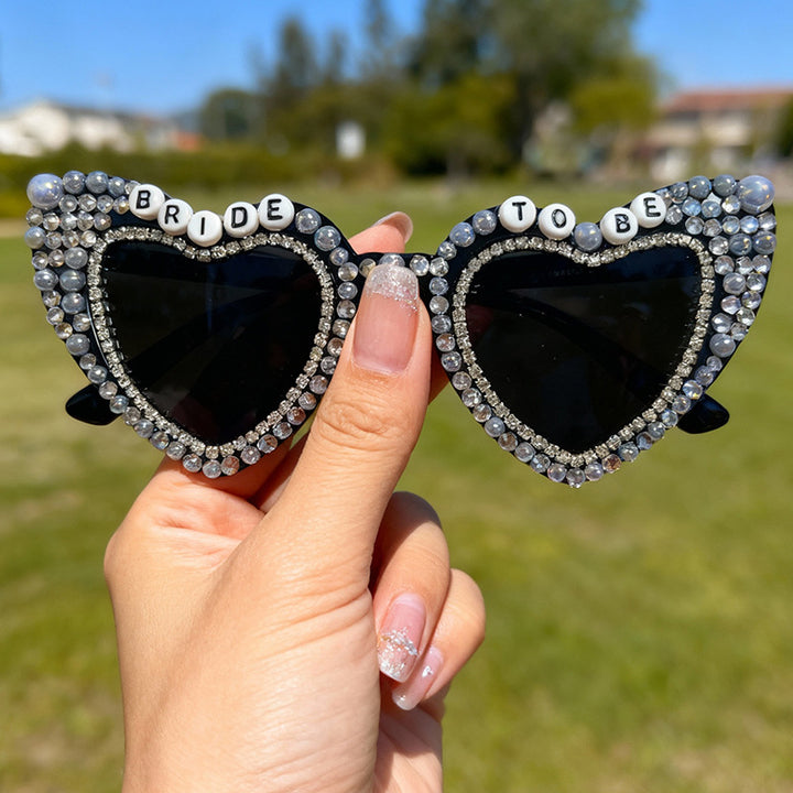 Heart-Shaped Pearl-Embellished Sunglasses Stornfield