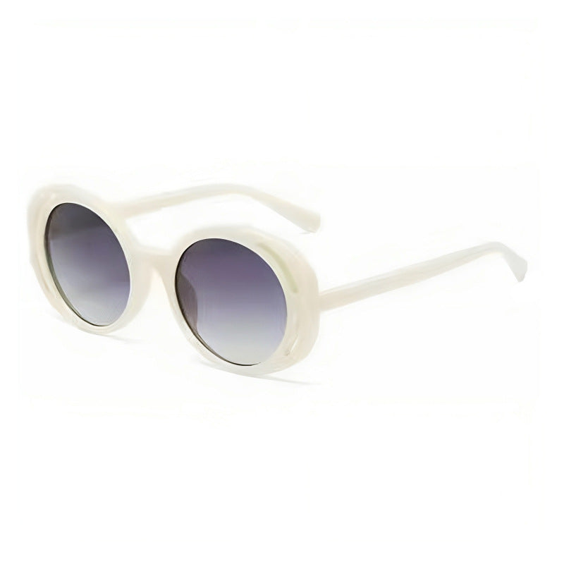 Women Oval Designer Sunglasses with Classic Detail Stornfield