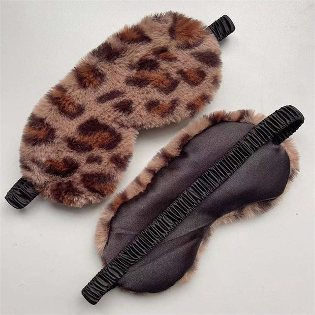 Women's soft plush sleep mask with ergonomic padding and elastic comfort band Stornfield