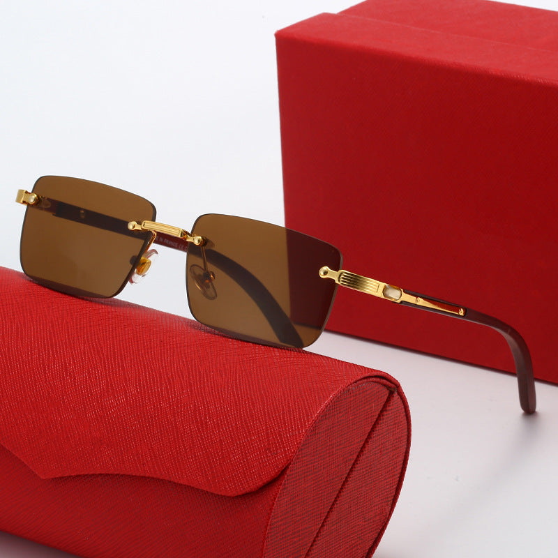 Women's Square Sunglasses with Elegant Metal Accents Stornfield