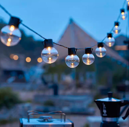 Outdoor Solar Star And Globe String Lights With Waterproof Copper Wire Stornfield