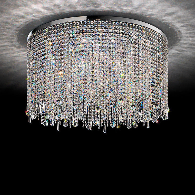 Elegant Crystal Flush Mount Lighting Fixture