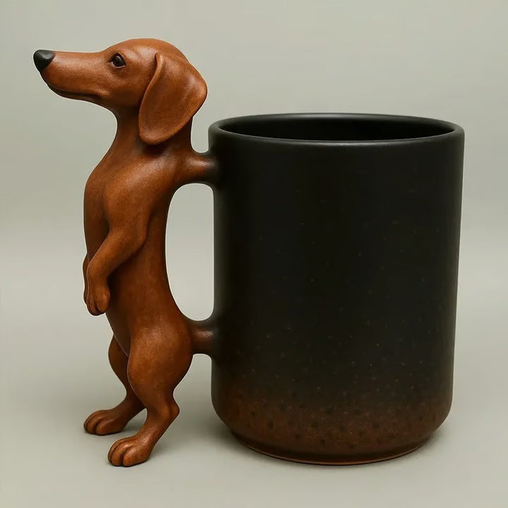 Coffee mug with dachshund handle Stornfield