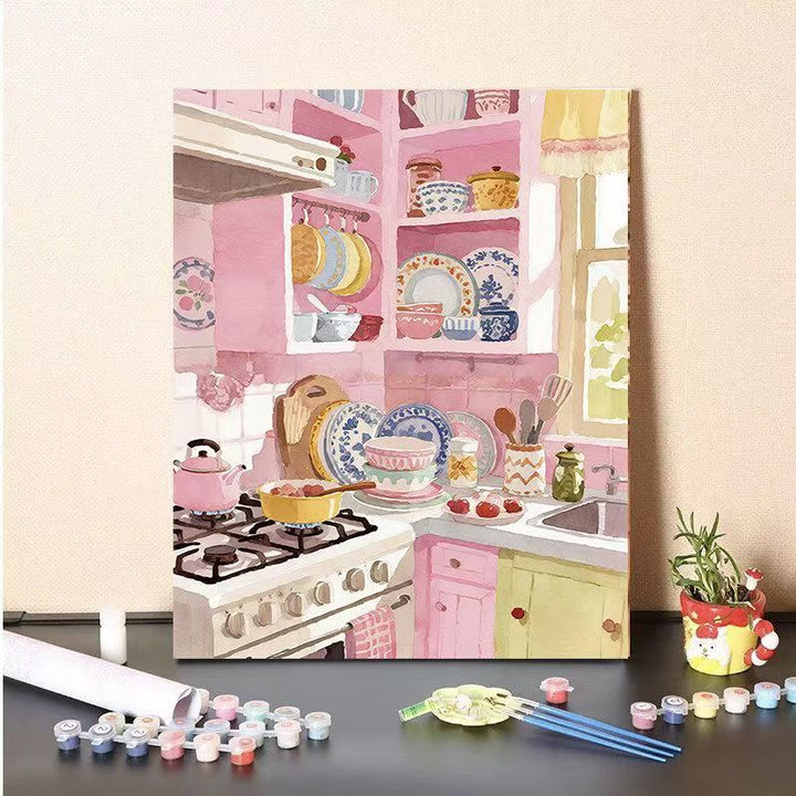 DIY Kitchen Scene Paint by Numbers Canvas Art Stornfield