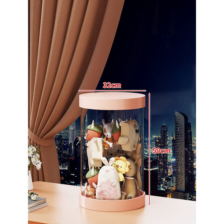 Tall Clear Acrylic Plush Toy Display Tower Organizer