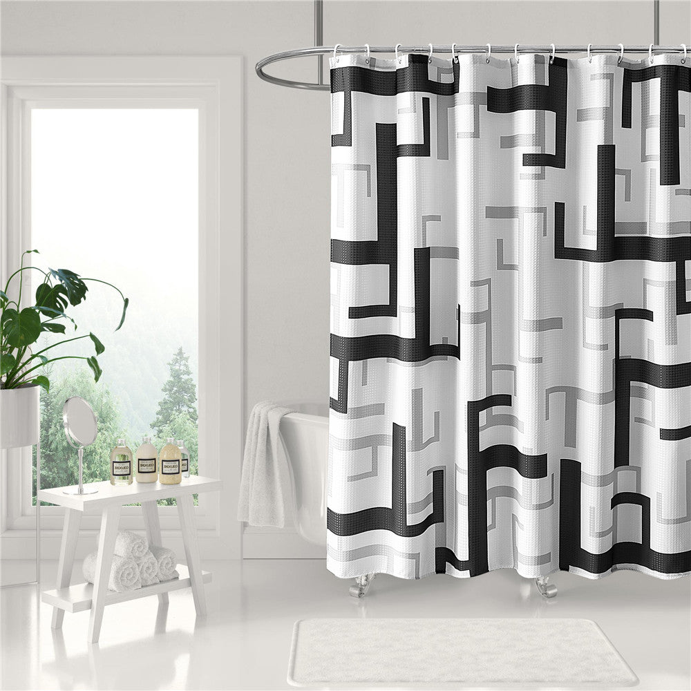 Modern Geometric Shower Curtain Stornfield